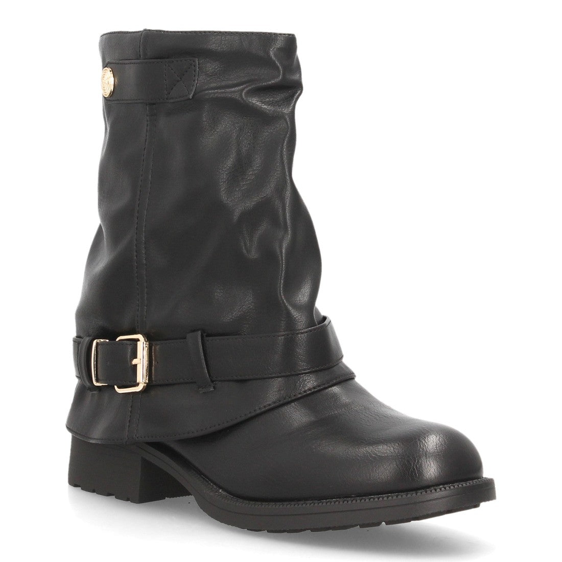 Botines de estilo motero de mujer con caña media