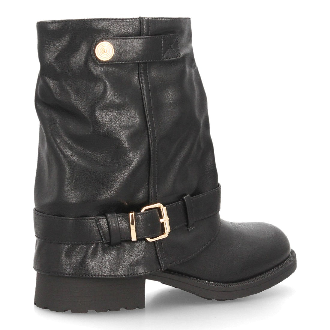 Botines de estilo motero de mujer con caña media