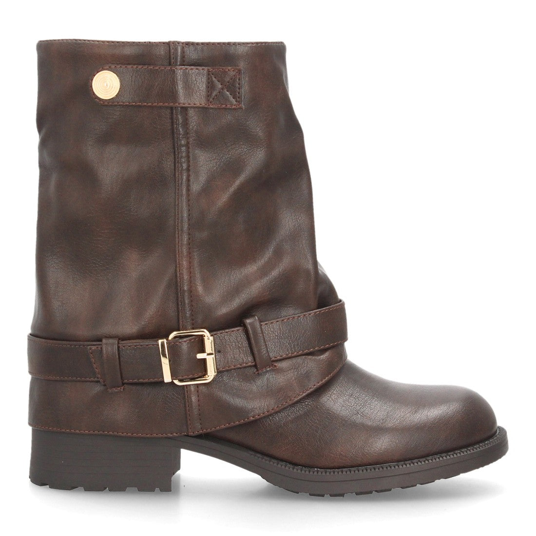 Botines de estilo motero de mujer con caña media