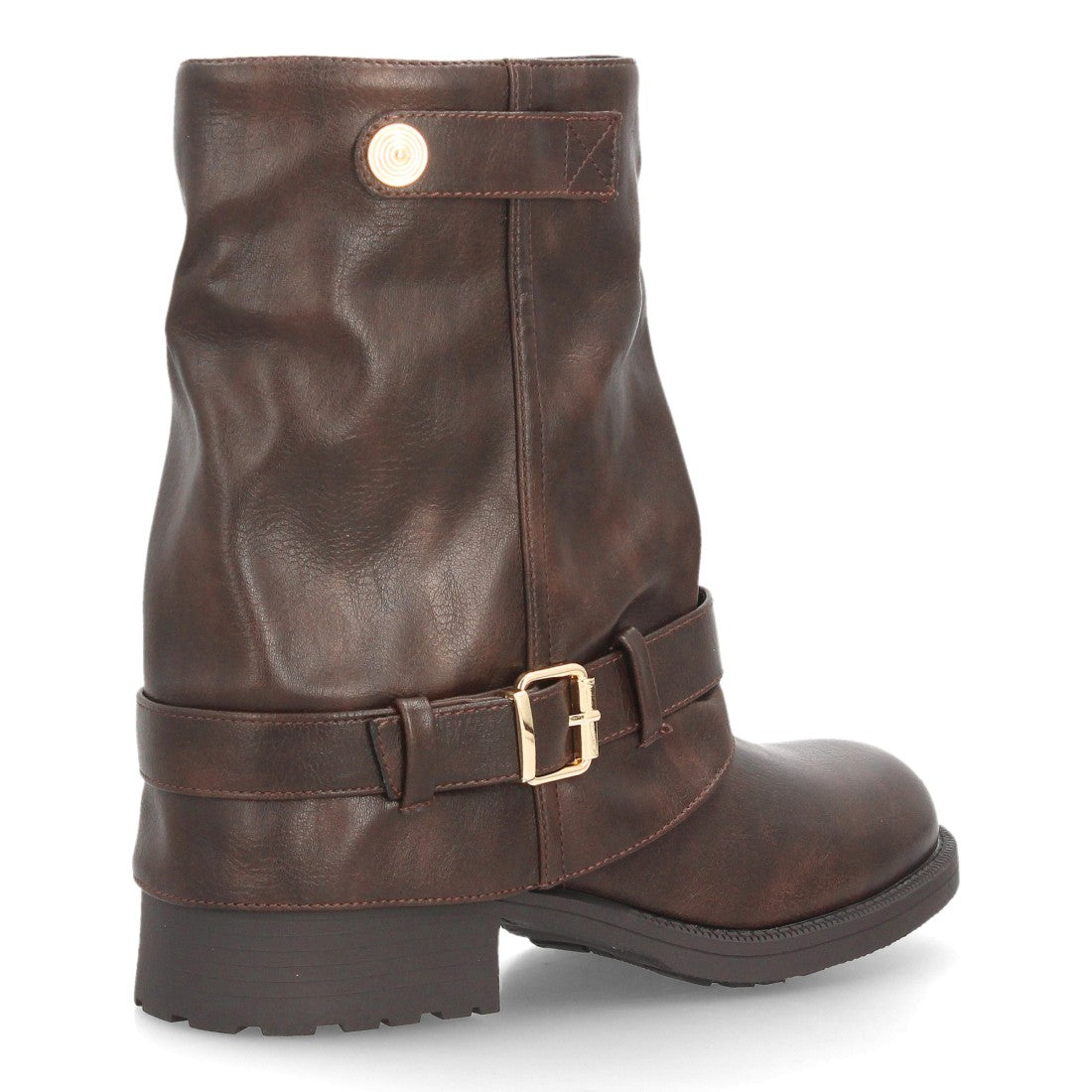 Botines de estilo motero de mujer con caña media