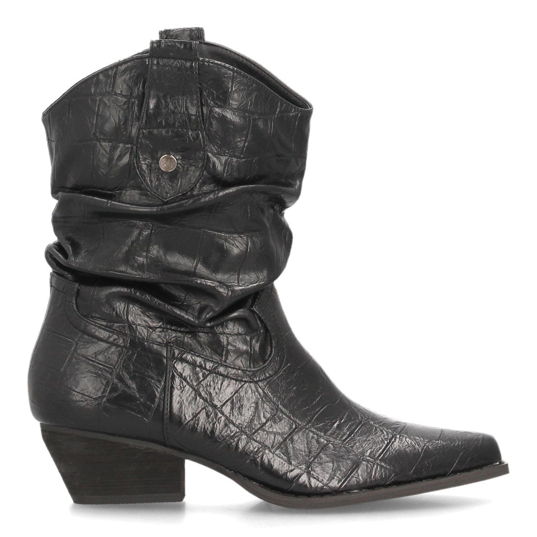 Botines de inspiración cowboy de mujer con cierre de cremallera