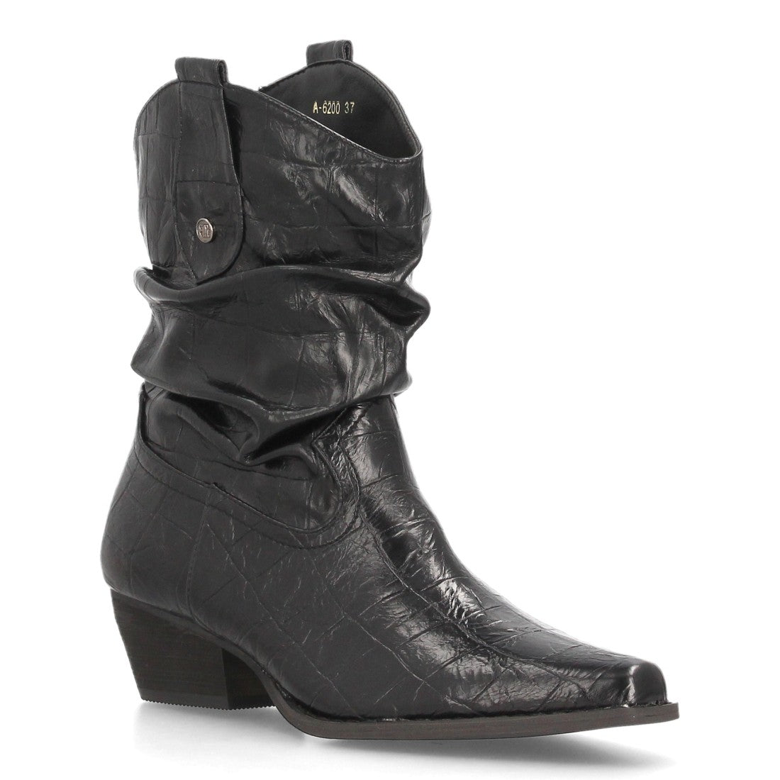 Botines de inspiración cowboy de mujer con cierre de cremallera