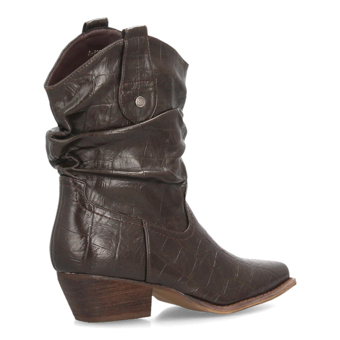 Botines de inspiración cowboy de mujer con cierre de cremallera