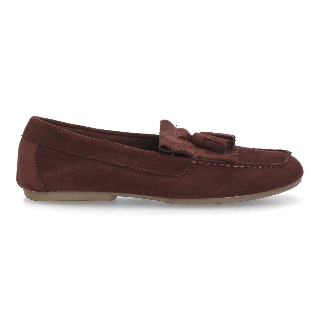 Mocasines de estilo clásico de mujer con adorno de flecos en y borlas