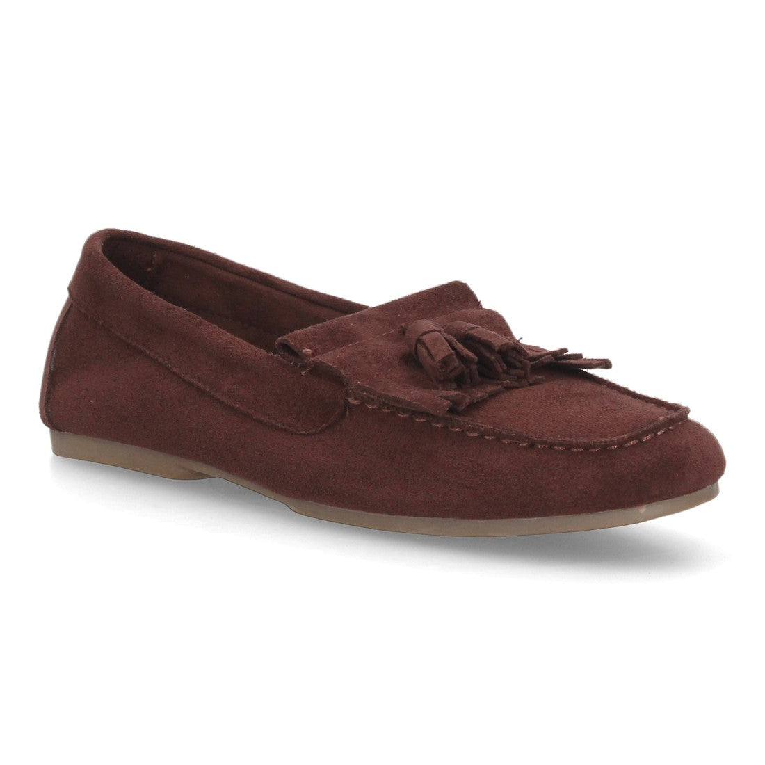 Mocasines de estilo clásico de mujer con adorno de flecos en y borlas