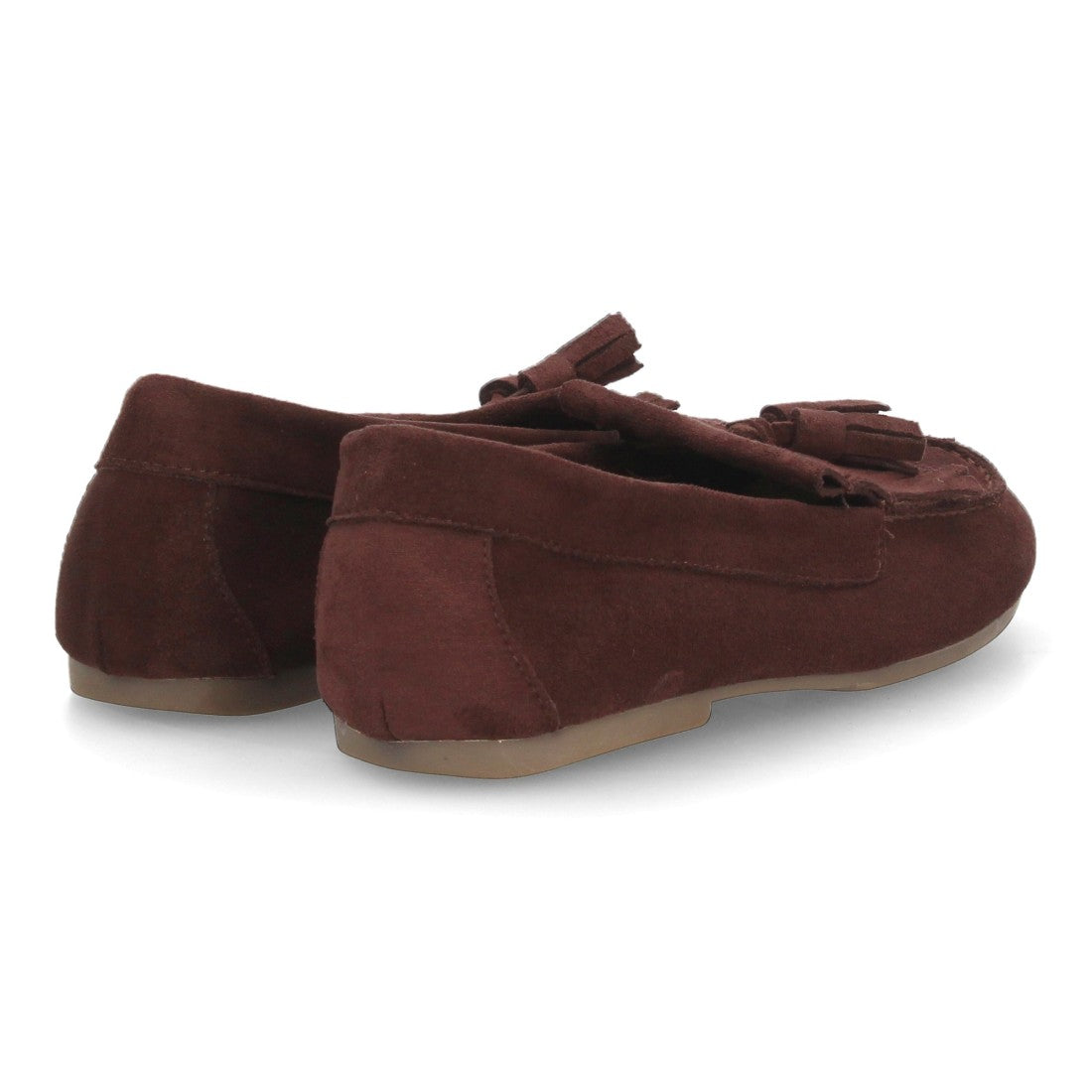 Mocasines de estilo clásico de mujer con adorno de flecos en y borlas