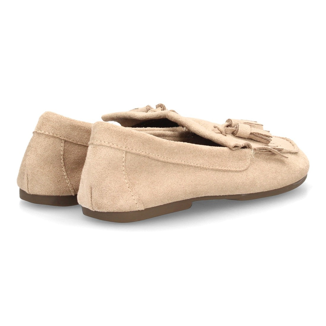 Mocasines de estilo clásico de mujer con adorno de flecos en y borlas