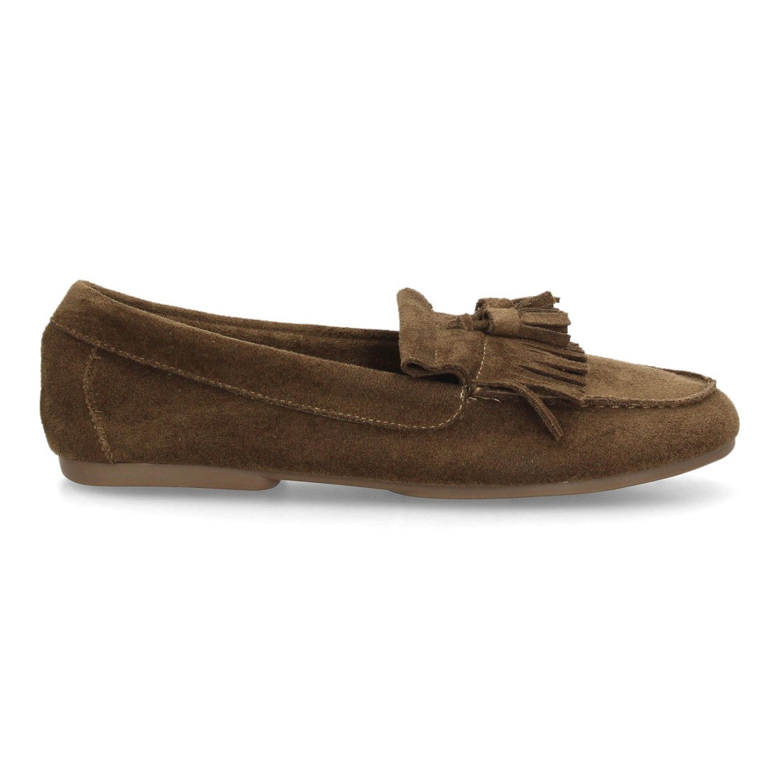 Mocasines de estilo clásico de mujer con adorno de flecos en y borlas