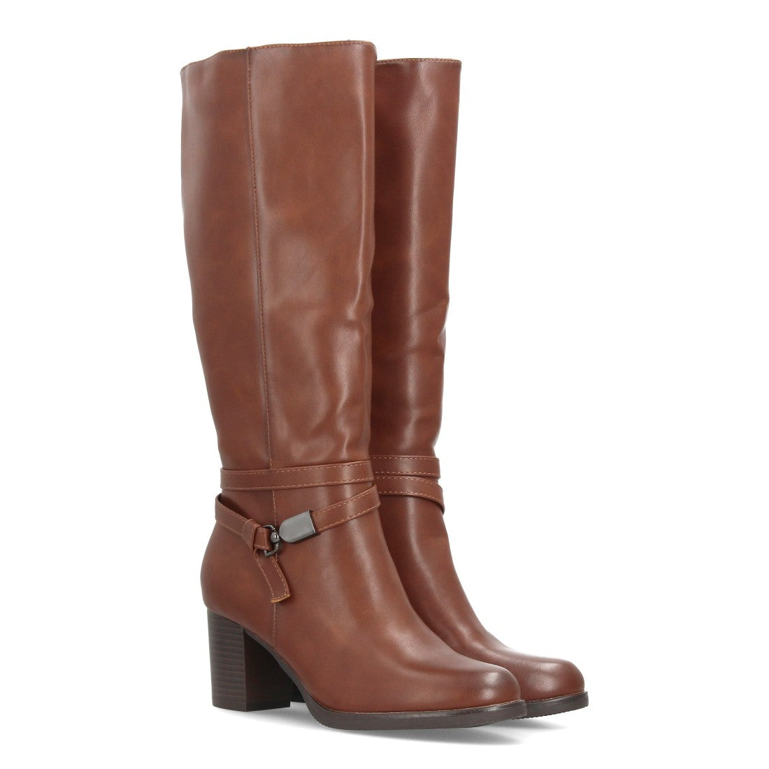Botas altas de mujer con cierre de cremallera