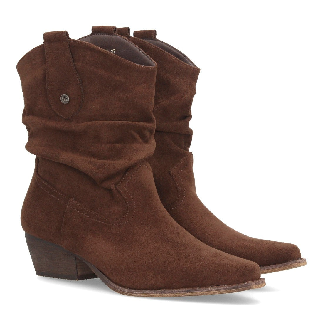 Botas de estilo cowboy de mujer con tacón bajo cómodo