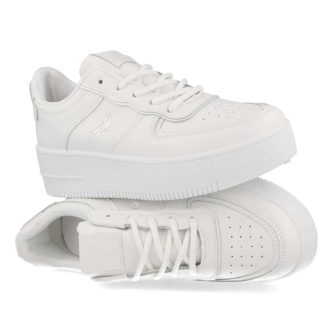 Zapatilla de mujer de plataforma - Blanco (Ref. N2CD-1525)