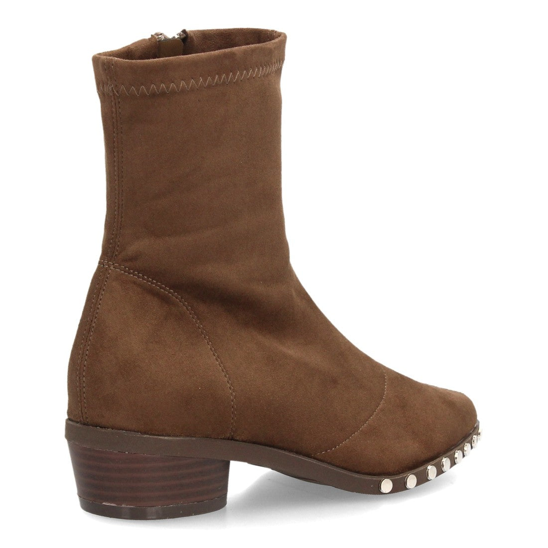 Botines de estilo moderno de mujer con tacón bajo y estable