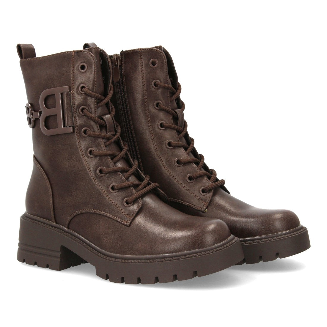 Bota estilo militar de mujer