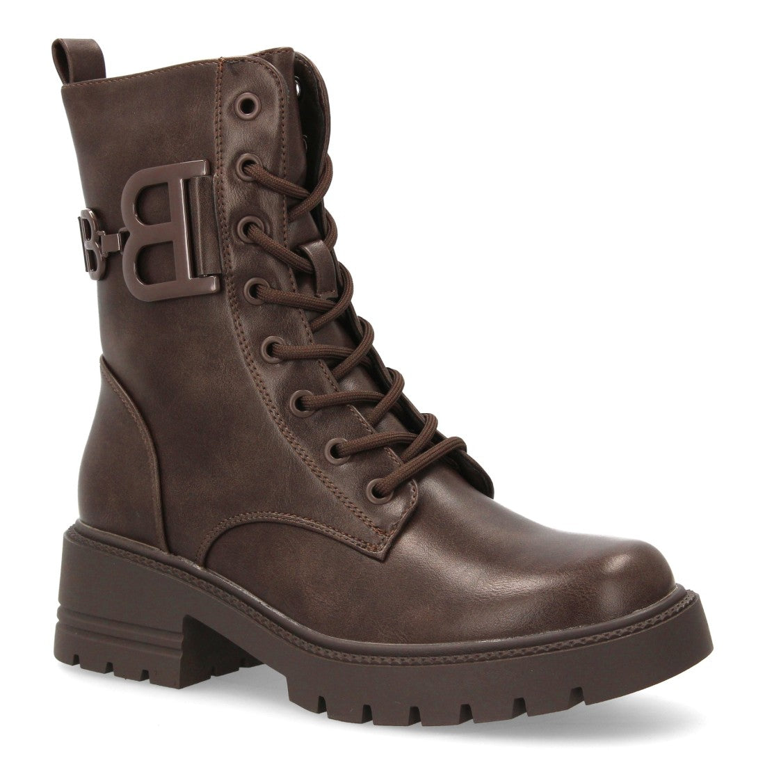 Bota estilo militar de mujer