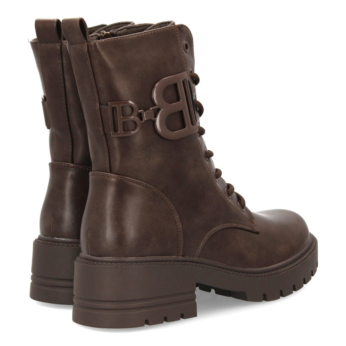 Bota estilo militar de mujer