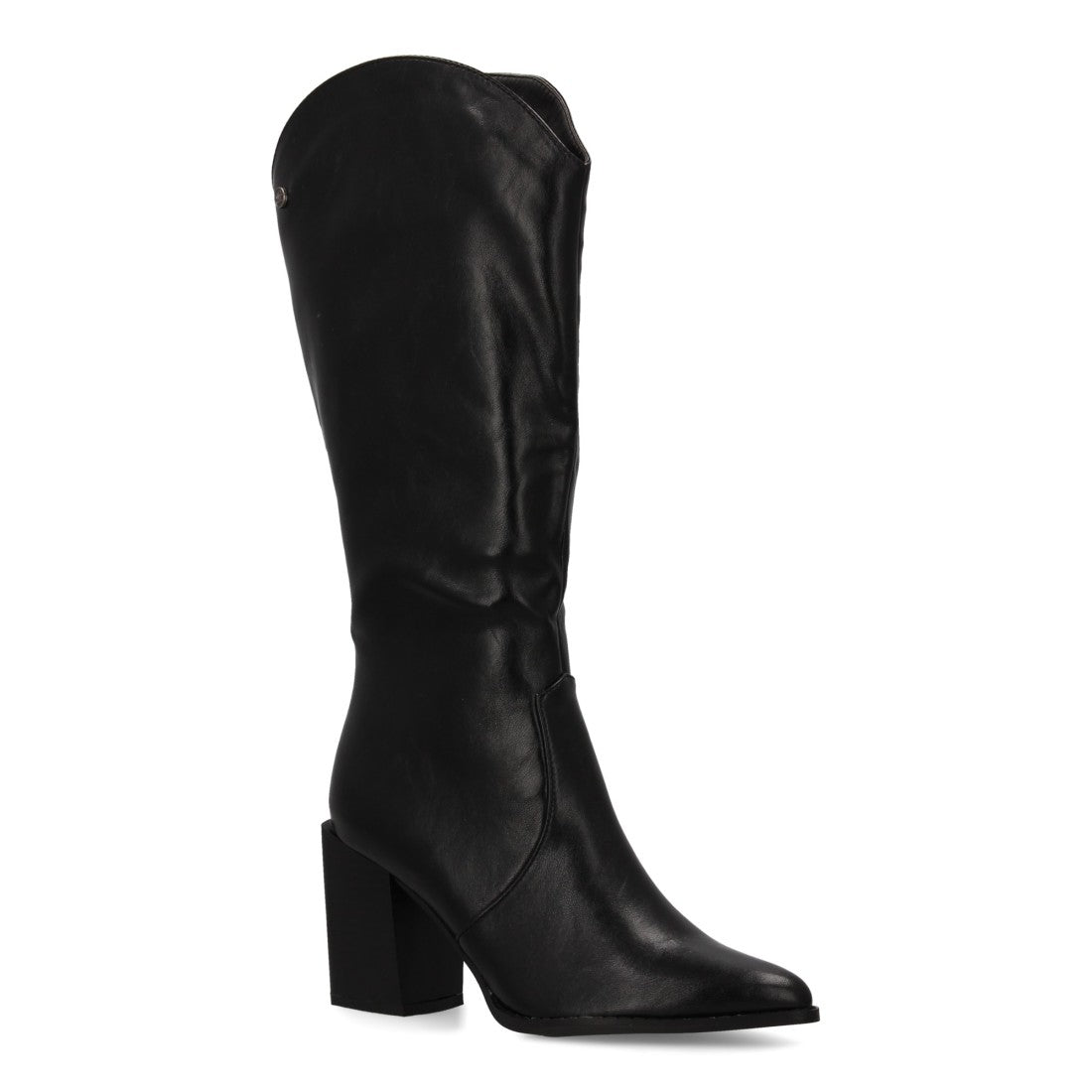 Bota de mujer con tacón con estampado liso