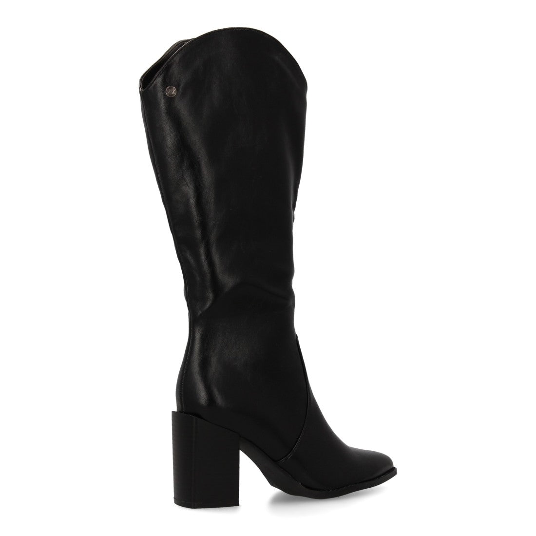 Bota de mujer con tacón con estampado liso