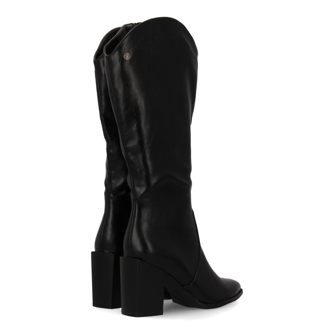 Bota de mujer con tacón con estampado liso
