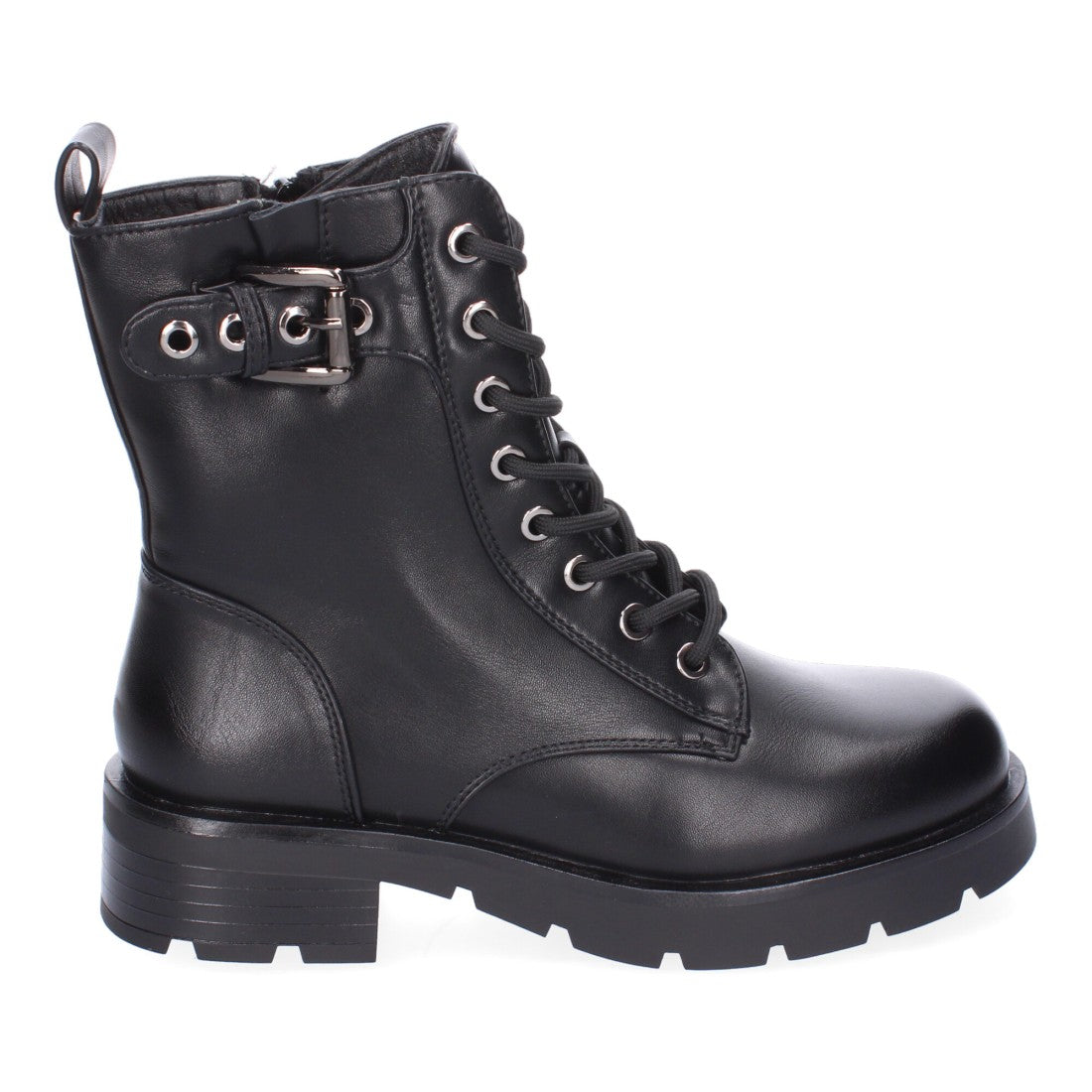 Botines de tacón de mujer con detalle de hebilla