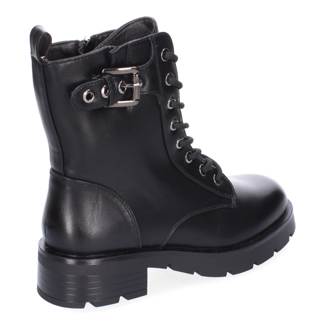Botines de tacón de mujer con detalle de hebilla