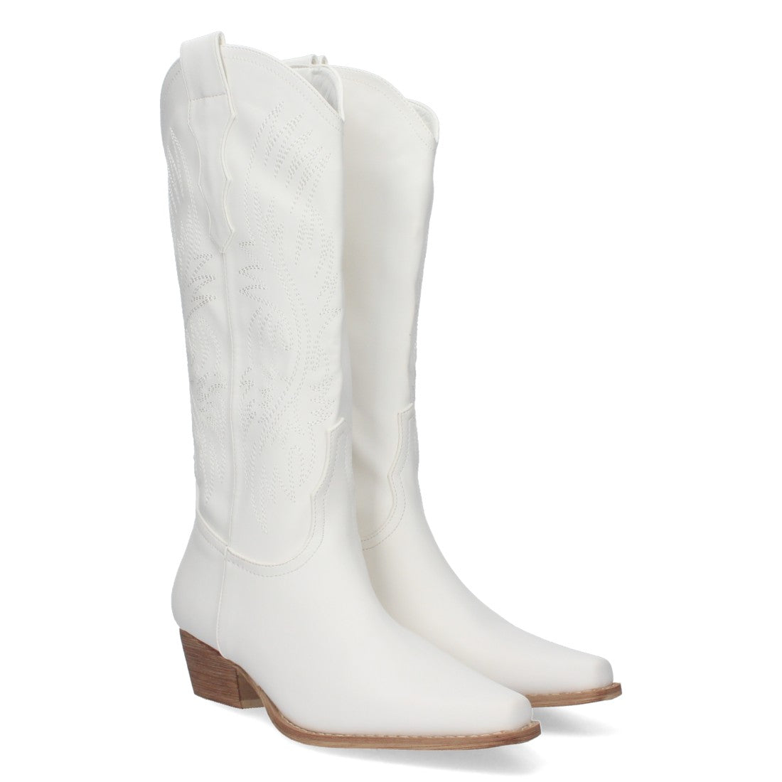 Bota cowboy de caña alta de mujer de punta fina