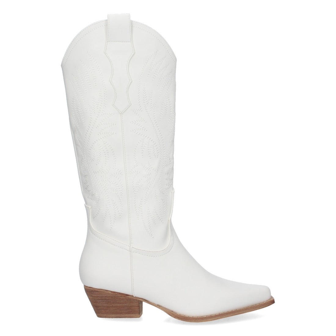 Bota cowboy de caña alta de mujer de punta fina