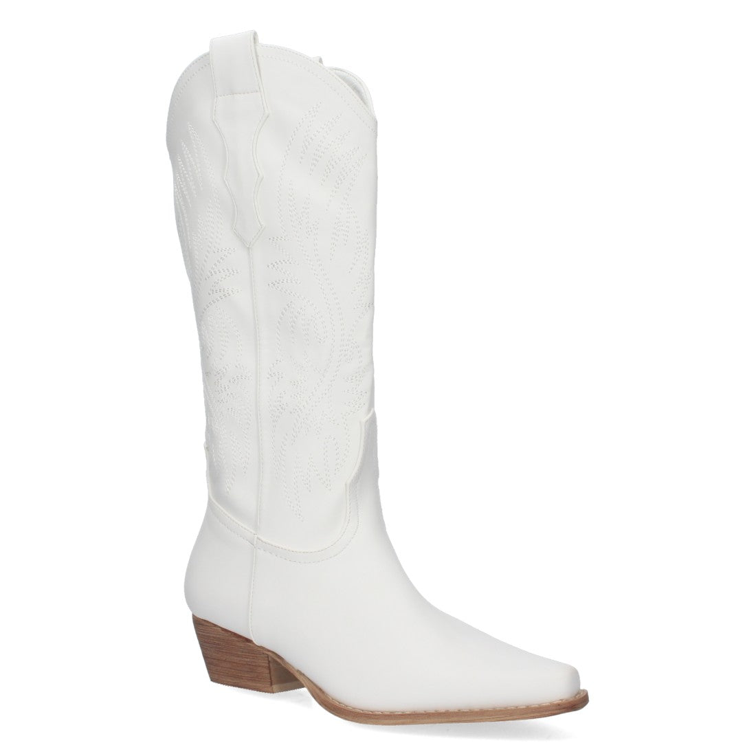 Bota cowboy de caña alta de mujer de punta fina