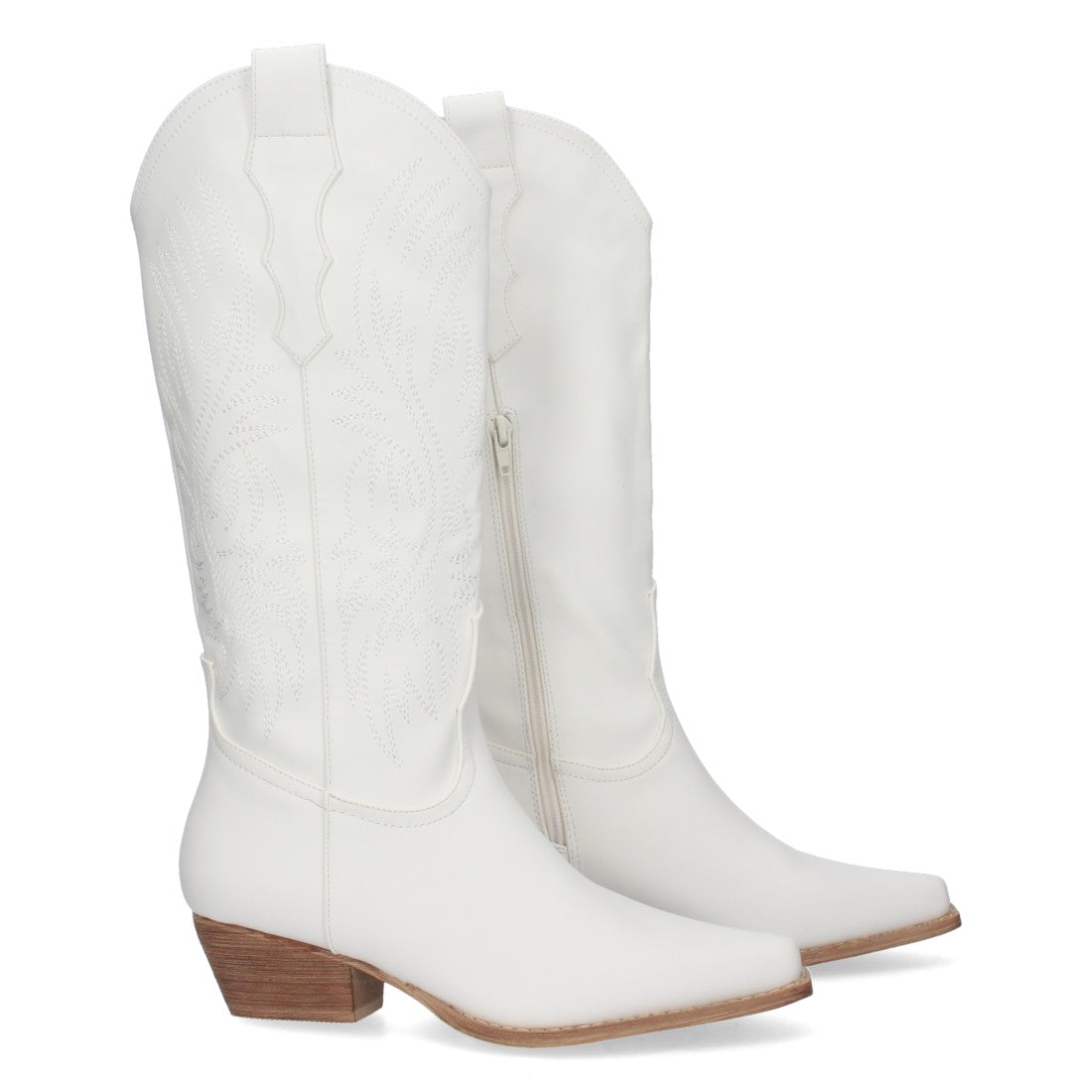 Bota cowboy de caña alta de mujer de punta fina