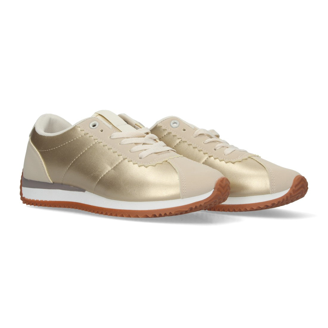 Zapatillas cómodas de mujer - Oro