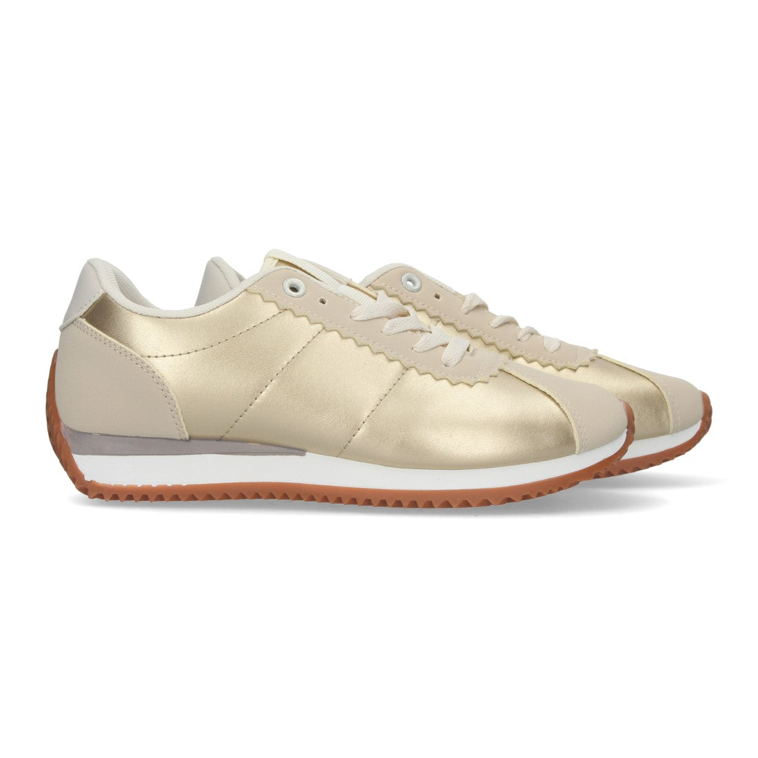 Zapatillas cómodas de mujer - Oro