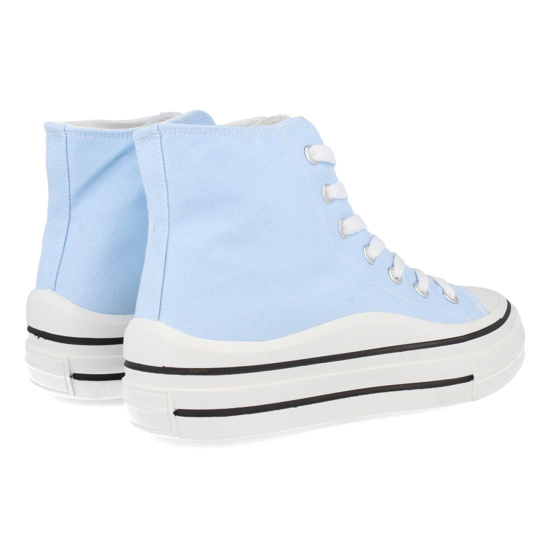 Zapatilla abotinada de mujer con plana