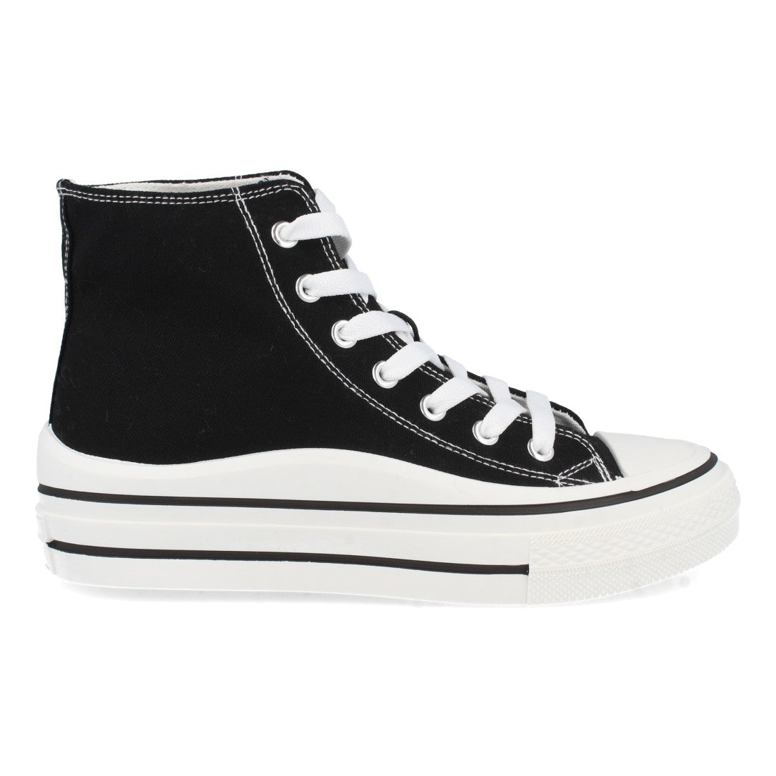 Zapatilla abotinada de mujer con plana