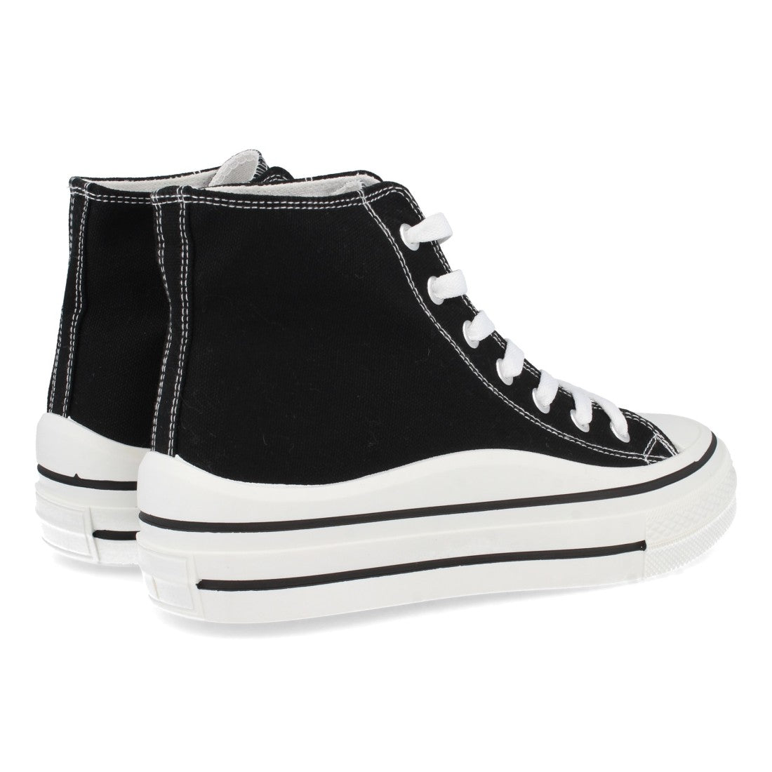Zapatilla abotinada de mujer con plana