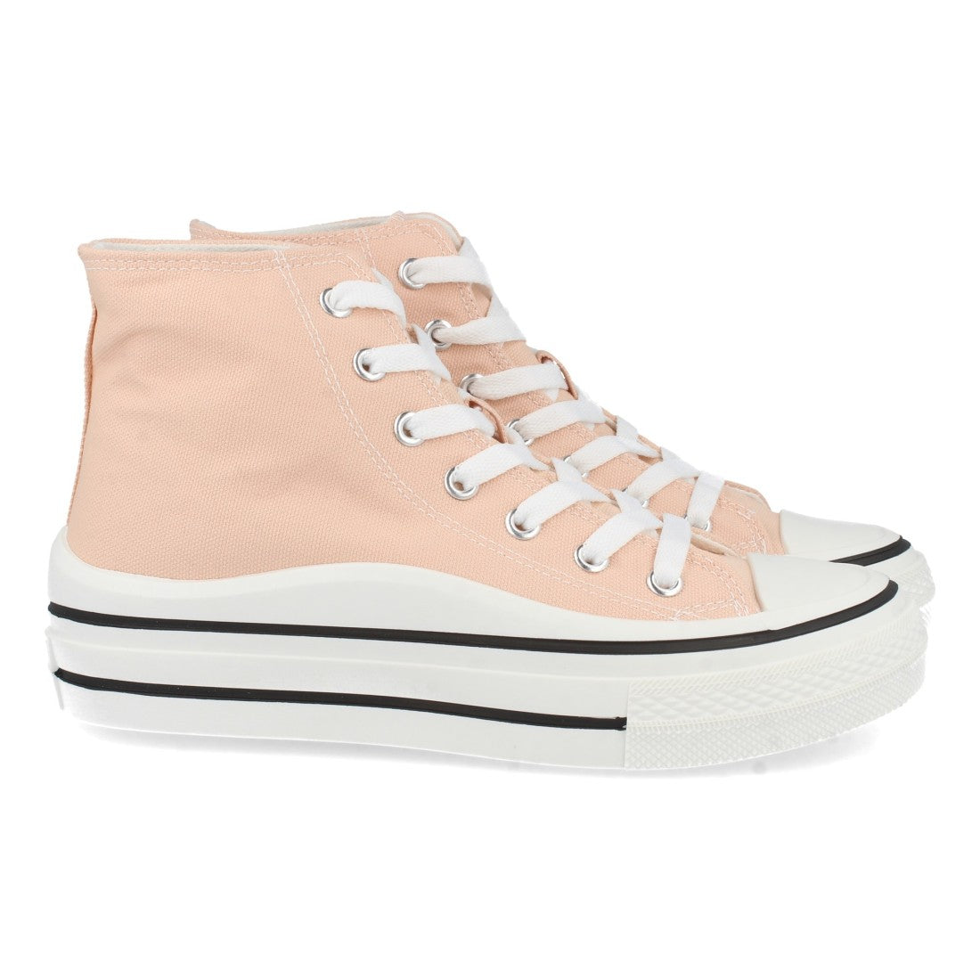Zapatilla abotinada de mujer con plana