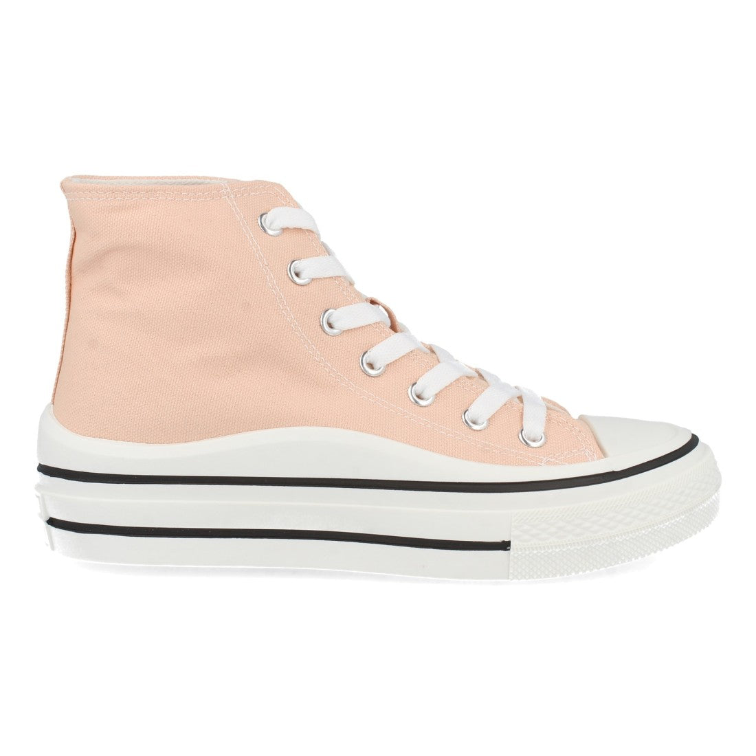 Zapatilla abotinada de mujer con plana