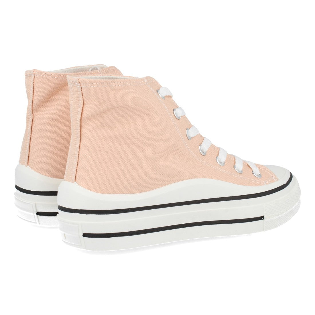 Zapatilla abotinada de mujer con plana