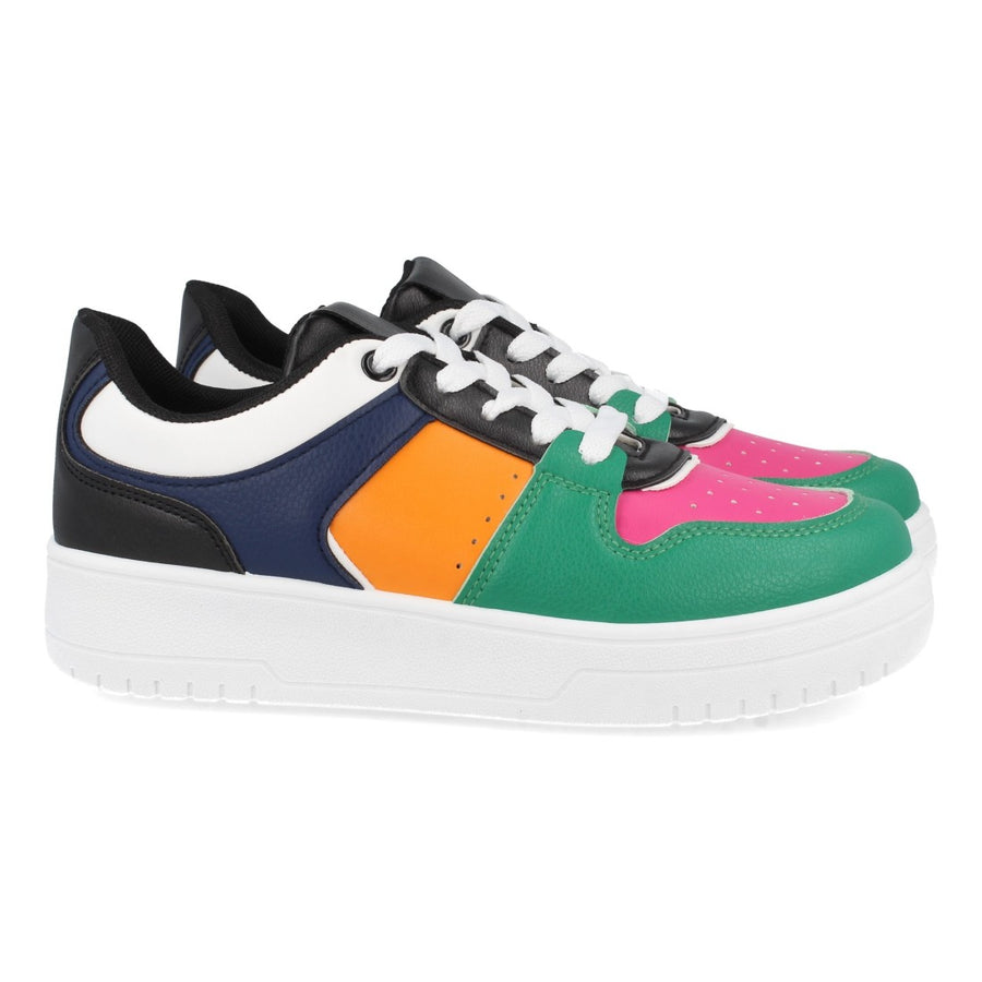 Zapatilla de mujer de plataforma - Naranja