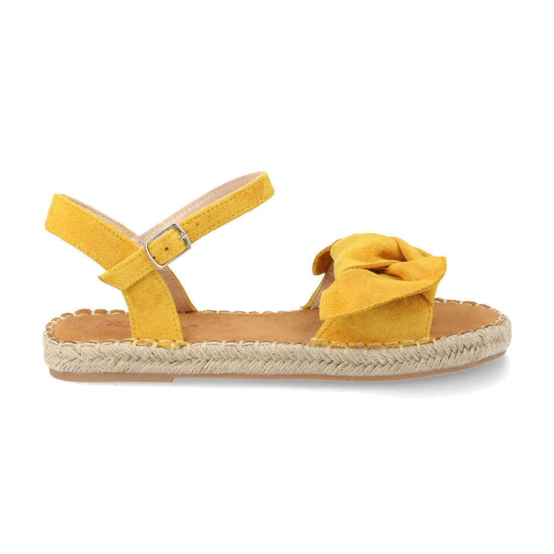 Sandalia plana de yute casual