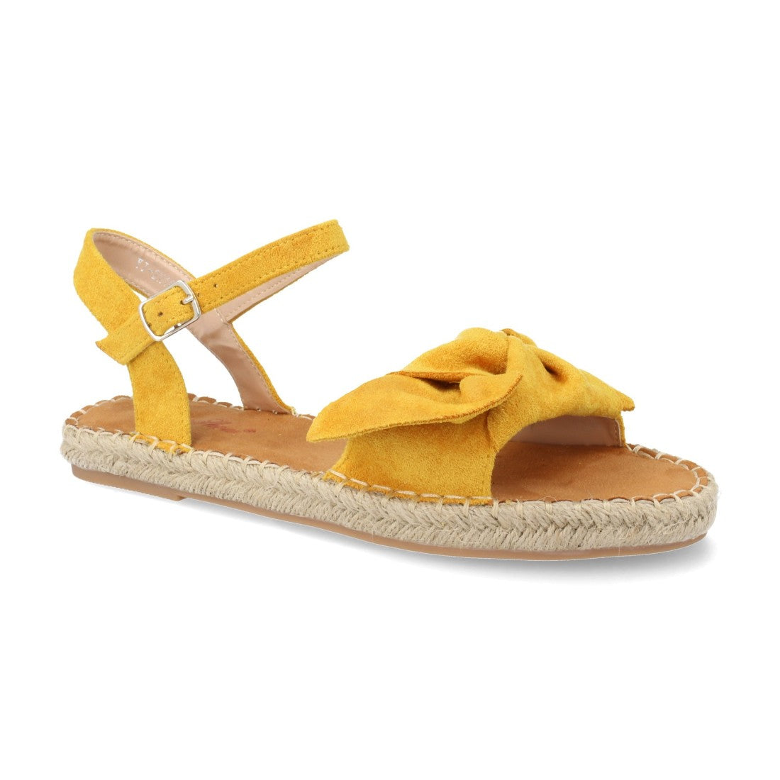 Sandalia plana de yute casual