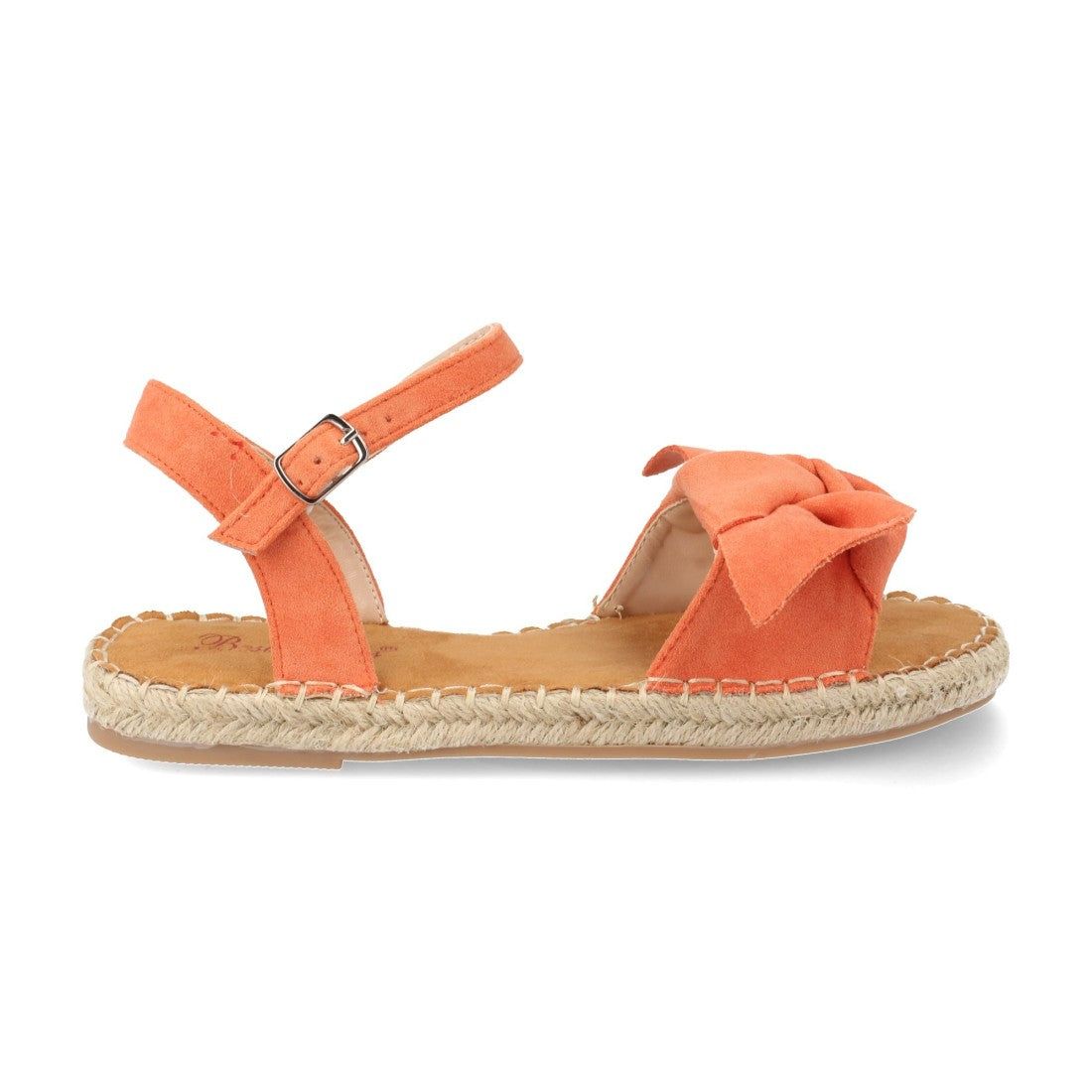 Sandalia plana de yute casual
