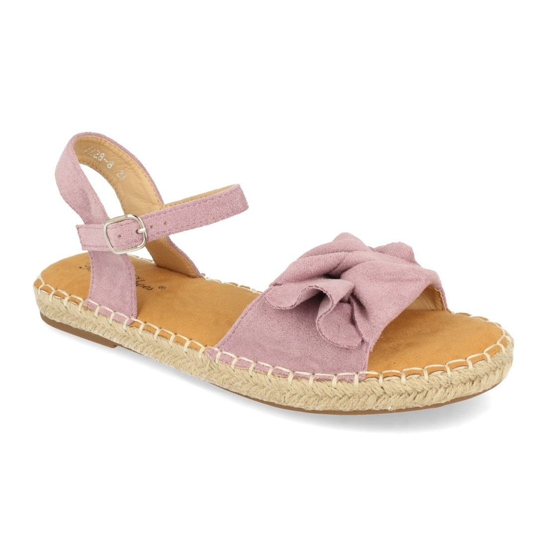 Sandalia plana de yute casual