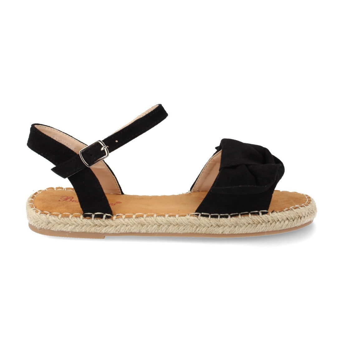 Sandalia plana de yute casual