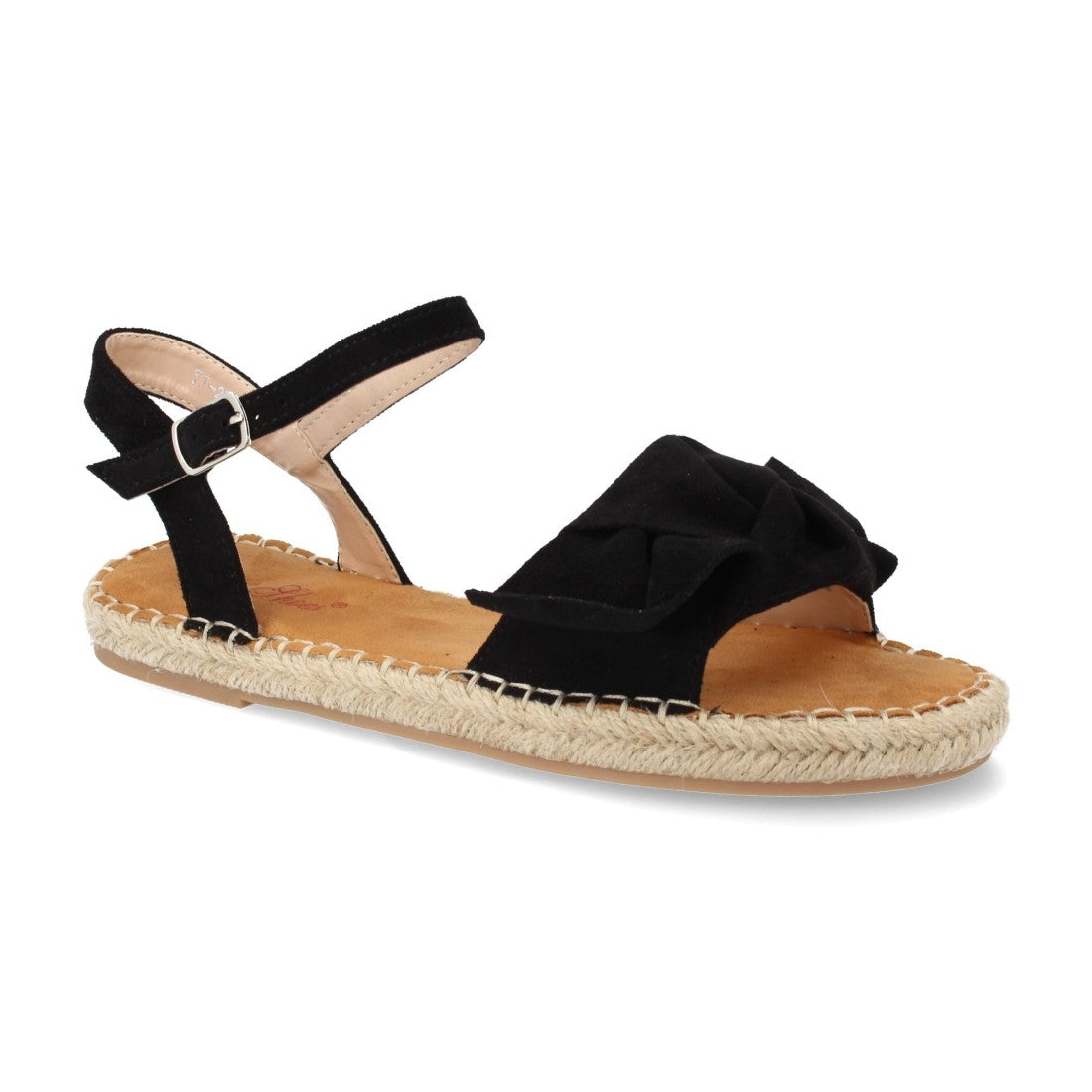 Sandalia plana de yute casual