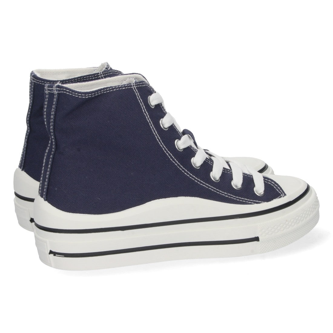 Zapatilla abotinada de mujer con plana