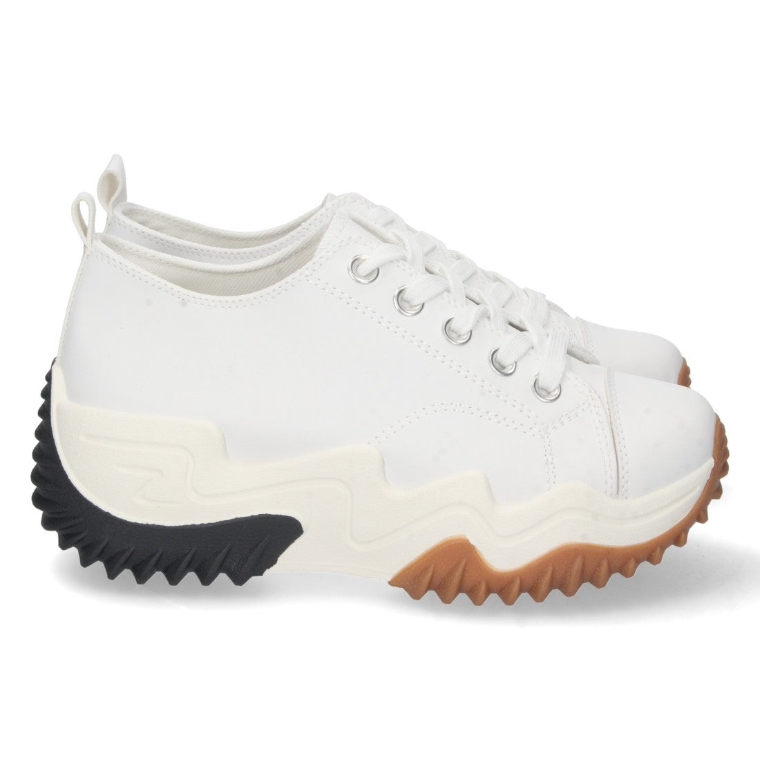Zapatilla de mujer con material de polipiel