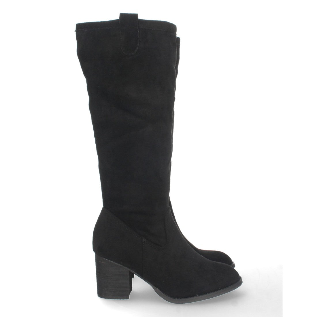 Bota de tacón de mujer con cierre de cremallera