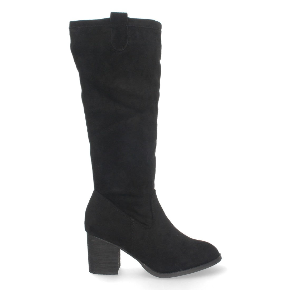 Bota de tacón de mujer con cierre de cremallera