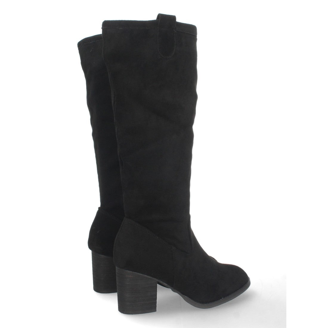 Bota de tacón de mujer con cierre de cremallera