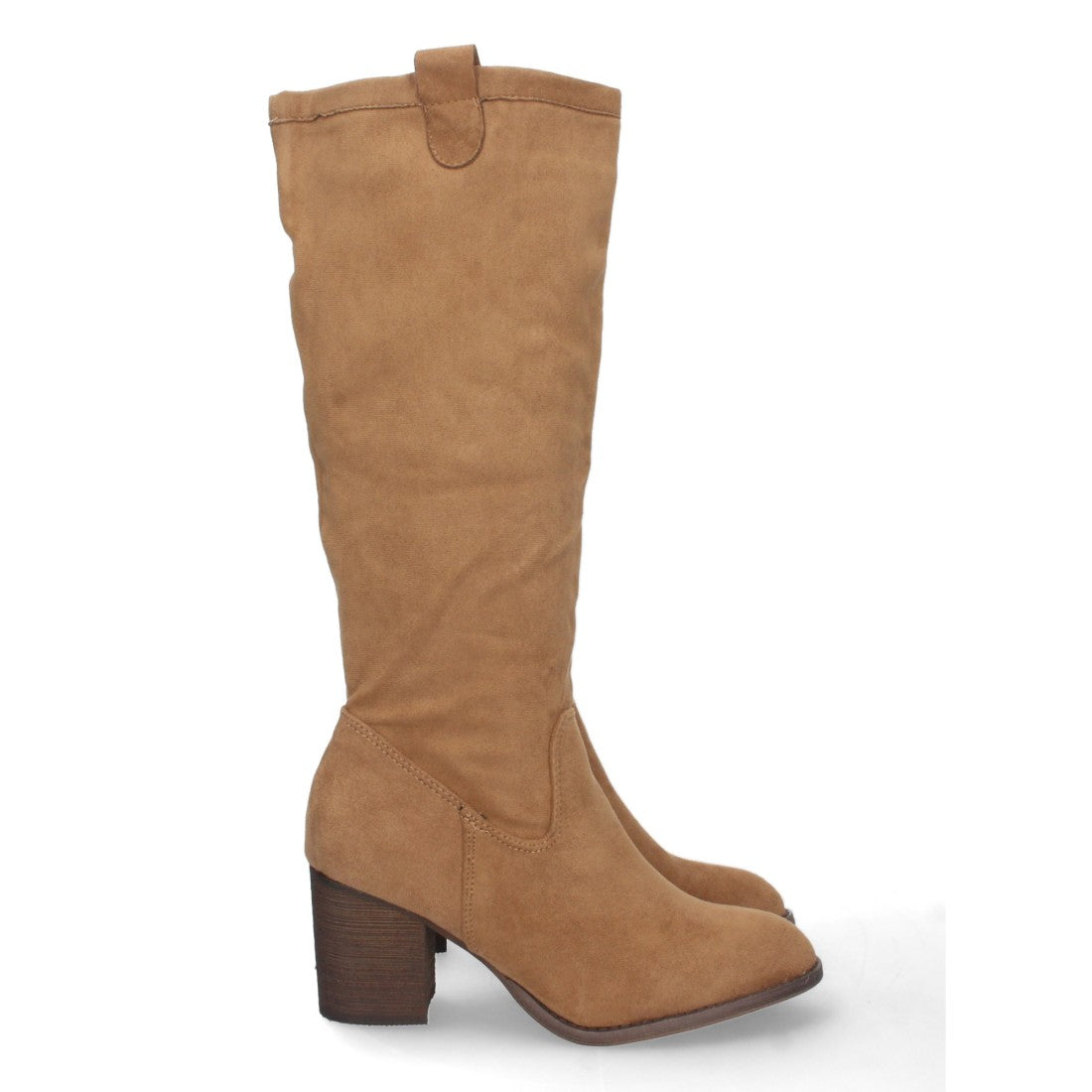 Bota de tacón de mujer con cierre de cremallera