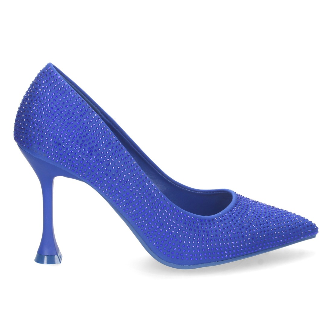 Zapato de tacón fino de mujer con strass